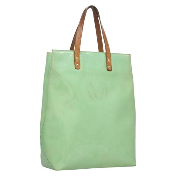 LOUIS VUITTON Monogram Vernis Reade MM Hand Bag Peppermint M91305 - Picture 1 of 16